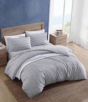 Nautica Coleridge Striped Cotton Percale Duvet Cover