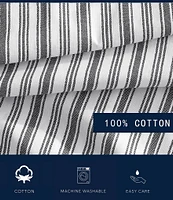 Nautica Coleridge Striped Cotton Percale Duvet Cover