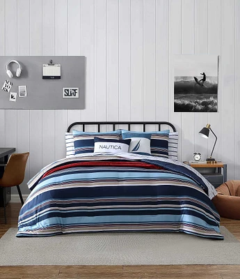 Nautica Colton Navy Comforter And Bonus Set