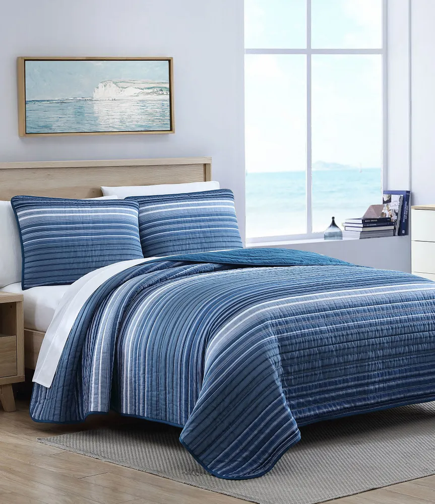 Nautica Coveside Blue Reversible Quilt Mini Set