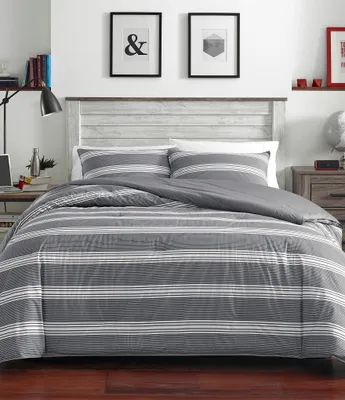 Nautica Craver Grey Stripe Mini Comforter Set