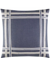 Nautica Fairwater Embroidered Chambray Square Pillow