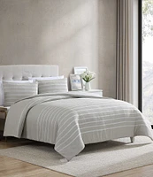 Nautica Hadley Beige Microfiber Reversible Comforter and Sham Mini Set