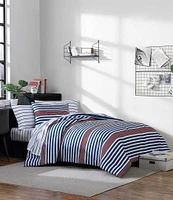 Nautica Kennedy Stripe Microfiber Reversible Comforter Mini Set