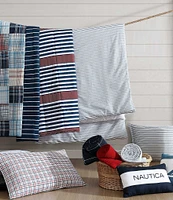 Nautica Kennedy Stripe Microfiber Reversible Comforter Mini Set