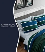 Nautica Knots Cove Cotton Reversible Mini Quilt Set