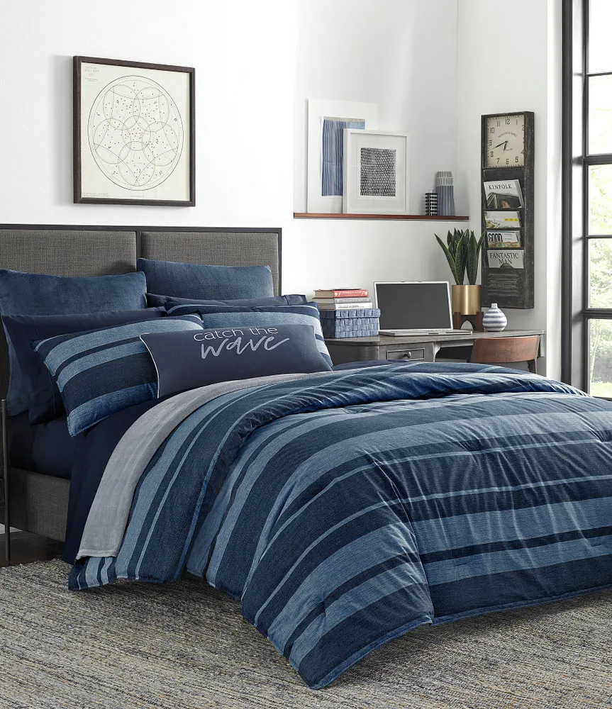 Nautica Longpoint Large Stripe Mini Comforter Set