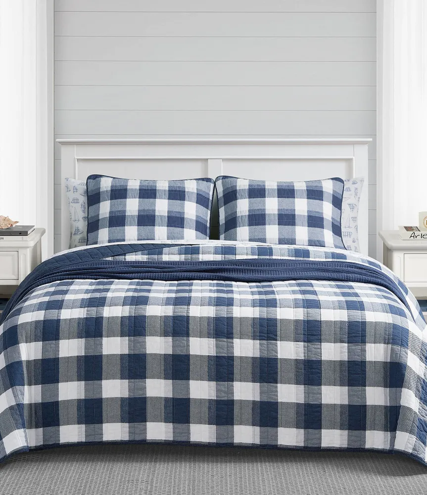 Nautica Norridge Navy Reversible Quilt Mini Set