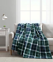 Nautica North Sail Plaid Ultra Soft Plush Fleece Blanket