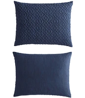 Nautica Point Harbor Navy Embossed Reversible Mini Comforter Set