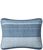 Nautica Ridgeport Striped Cotton Reversible Quilt Mini Set