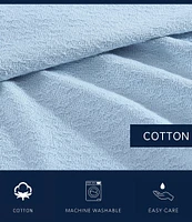 Nautica Ripple Textured Cove Cotton Dobby Bed Blanket