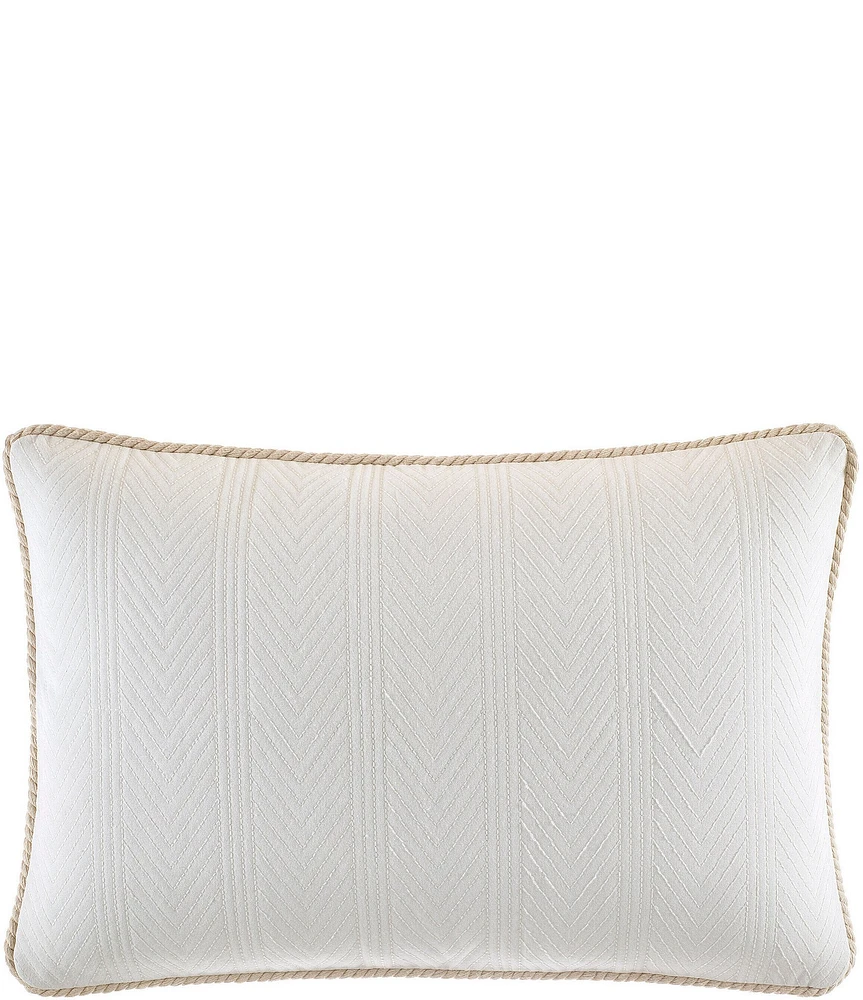 Nautica Saybrook Chevron Quilted Pillow