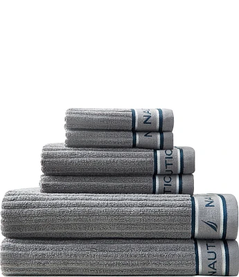 Nautica Signature Grey 6-Piece Towel Set