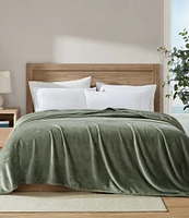 Nautica Solid Ultra Soft Plush Fleece Bed Blanket