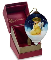 Ne' Qwa Art A Quiet Prayer Hand Painted Glass Ornament