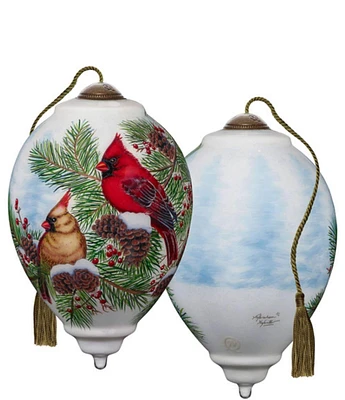 Ne' Qwa Art Faith Comes From What Is Heard Hand Painted Glass Ornament