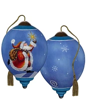 Ne' Qwa Art Star Light, Star Bright Hand Painted Glass Ornament