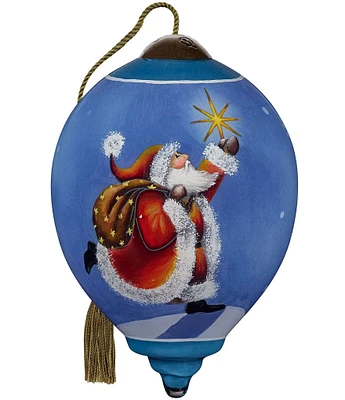 Ne' Qwa Art Star Light, Star Bright Hand Painted Glass Ornament