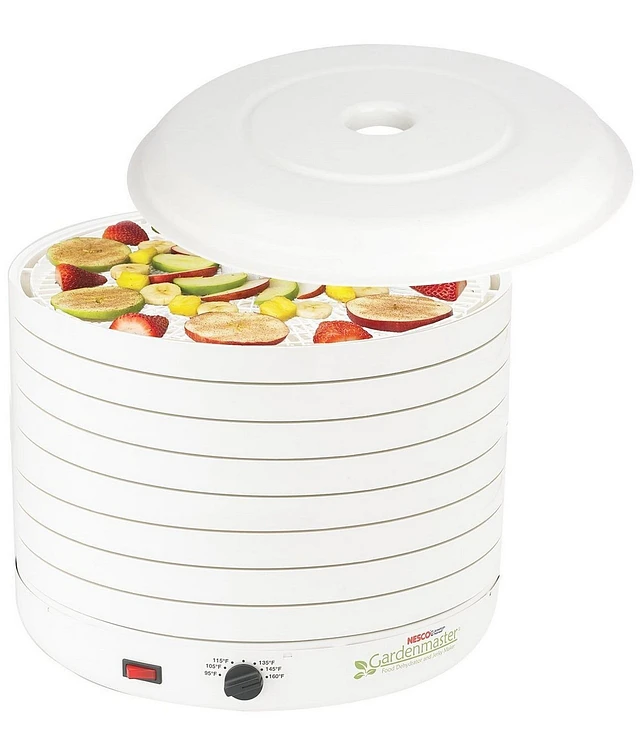 Gardenmaster 8-Tray White Expandable Food Dehydrator with Recipe Book Gardenmaster 8-Tray White Expandable Food Dehydrator with Recipe Book