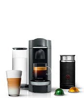 Nespresso Vertuo Plus Deluxe Coffee & Espresso Machine by De'Longhi with Aerocinno, Titan