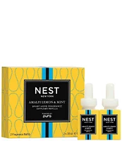 NEST New York Amalfi x Pura Lemon & Mint Refill Duo Smart Home Fragrance Diffuser- Smart Vials