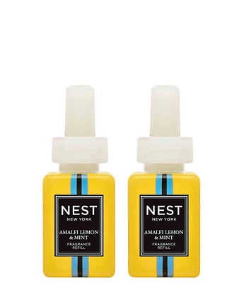 NEST New York Amalfi x Pura Lemon & Mint Refill Duo Smart Home Fragrance Diffuser- Smart Vials