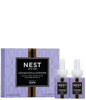 NEST New York x Pura Cedar Leaf & Lavender Refill Duo Smart Home Fragrance Diffuser- Smart Vials