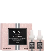 NEST New York Himalayan Salt & Rosewater Refill Duo for NEST x Pura Smart Home Fragrance Diffuser- Smart Vials