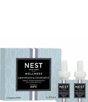 NEST New York Pura Refill Driftwood & Chamomile Refill Duo for NEST x Pura Smart Home Fragrance Diffuser- Smart Vials