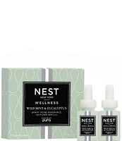 NEST New York Wild Mint & Eucalyptus Refill Duo for NEST x Pura Smart Home Fragrance Diffuser- Smart Vials