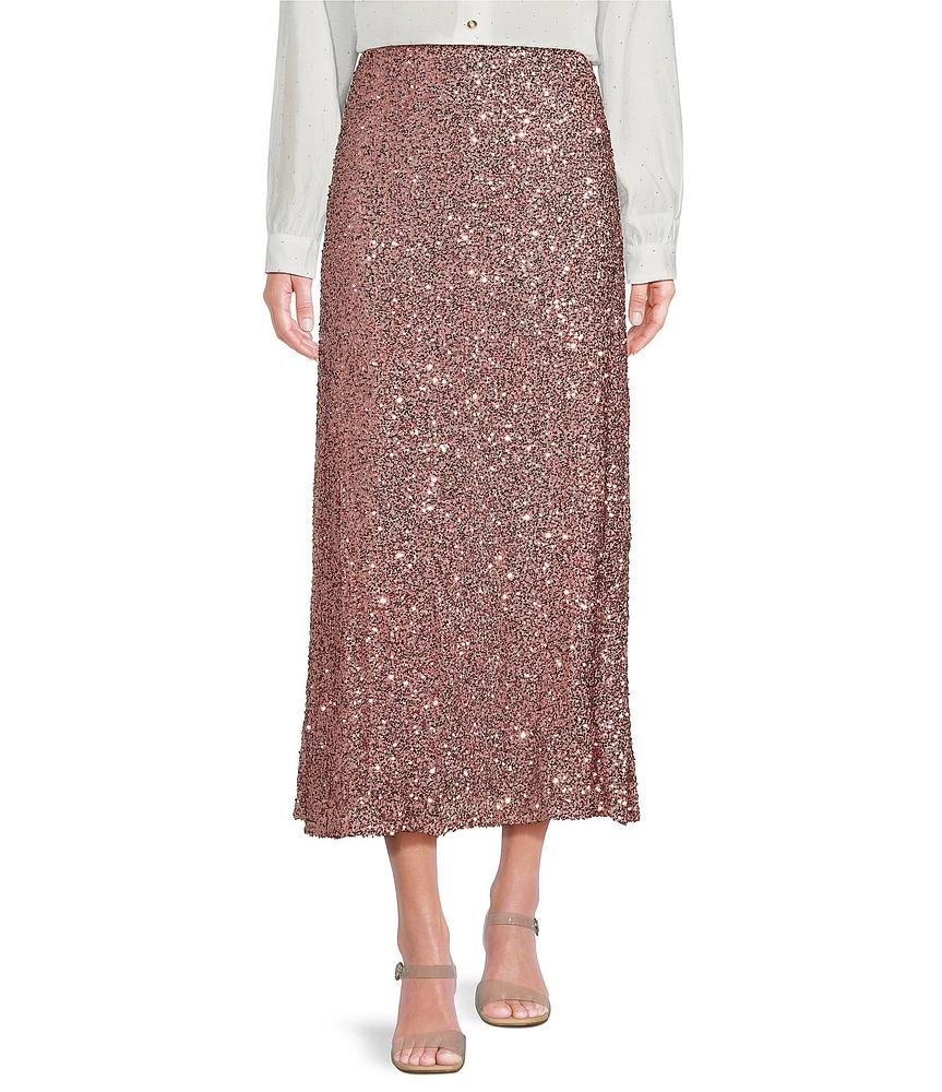 Never Fully Dressed Dorris Sequin Maxi Skirt