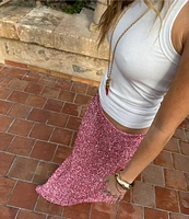 Never Fully Dressed Dorris Sequin Maxi Skirt