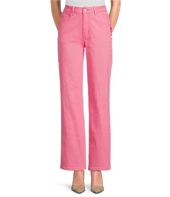 Never Fully Dressed High Rise Denim Scallop Wide Leg Pant