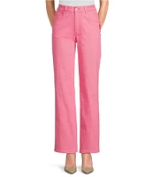 Never Fully Dressed High Rise Denim Scallop Wide Leg Pant