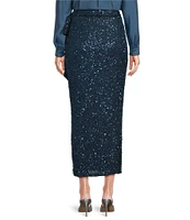 Never Fully Dressed Jaspre Wrap Sequin Skirt