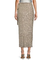 Never Fully Dressed Jaspre Wrap Sequin Skirt