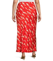 Never Fully Dressed Plus Marina Dorris Fish Print Coordinating Maxi Skirt