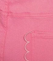 Never Fully Dressed Plus Size Scallop Pocket Detail Straight Leg Jeans
