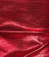 Never Fully Dressed Ribbed Metallic Crew Neck Sleeveless Tank Top