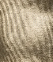 Never Fully Dressed Ribbed Metallic Crew Neck Sleeveless Tank Top