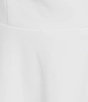 Next Up Off-The-Shoulder Adjustable Spaghetti Strap Twist Back Double Ruffle Hem Skirt Dress