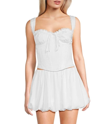 NIA Averie Corset Sweetheart Neck Coordinating Tank Top