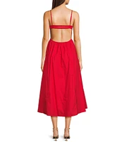 NIA Destene Sleeveless Sweetheart Maxi Dress