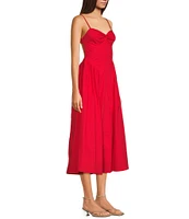 NIA Destene Sleeveless Sweetheart Maxi Dress