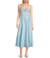 NIA Destene Sleeveless Sweetheart Maxi Dress