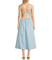 NIA Destene Sleeveless Sweetheart Maxi Dress