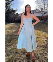 NIA Destene Sleeveless Sweetheart Maxi Dress