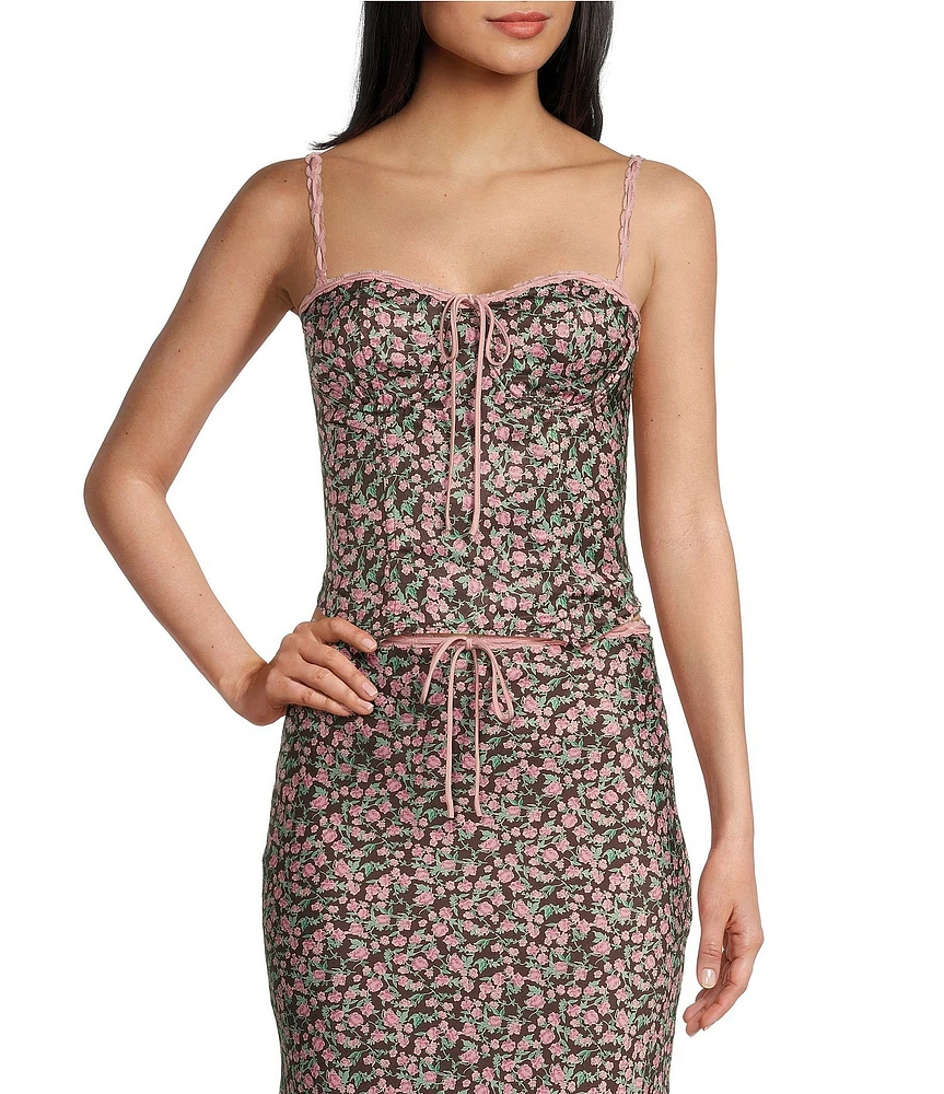 NIA Pauline Corset Sweetheart Sleeveless Coordinating Top