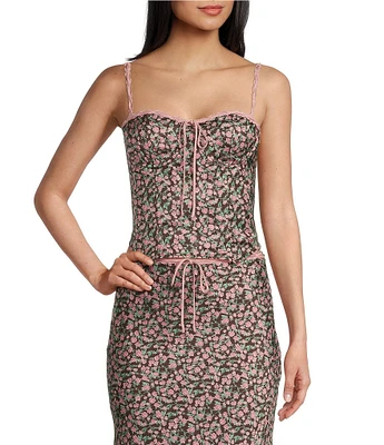 NIA Pauline Corset Sweetheart Sleeveless Coordinating Top